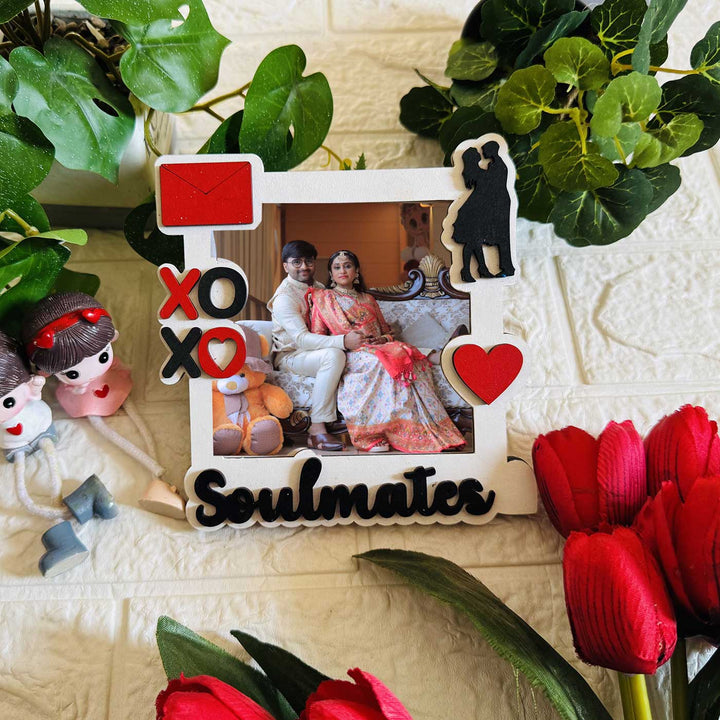 Photo Personalized Handmade Soulmates MDF Wood Fridge Magnet