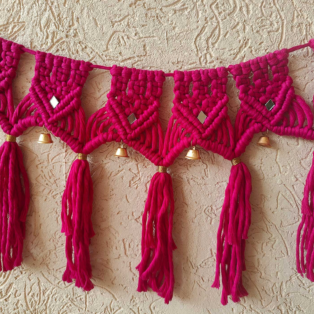 40 In | Handmade Macrame Samriddhi Design Cotton Toran