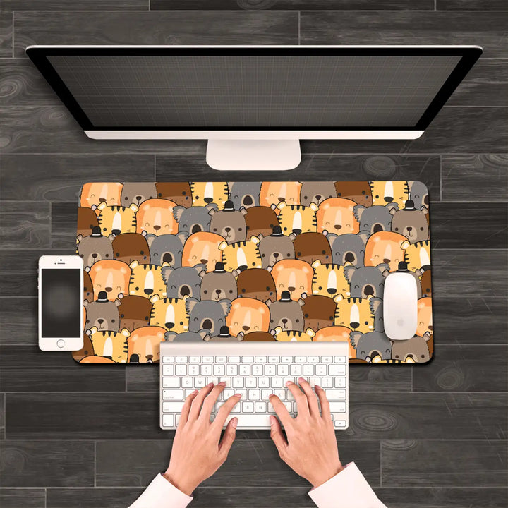 Printed Anti Slippery & Water Resistent Animal Theme Desk Mat