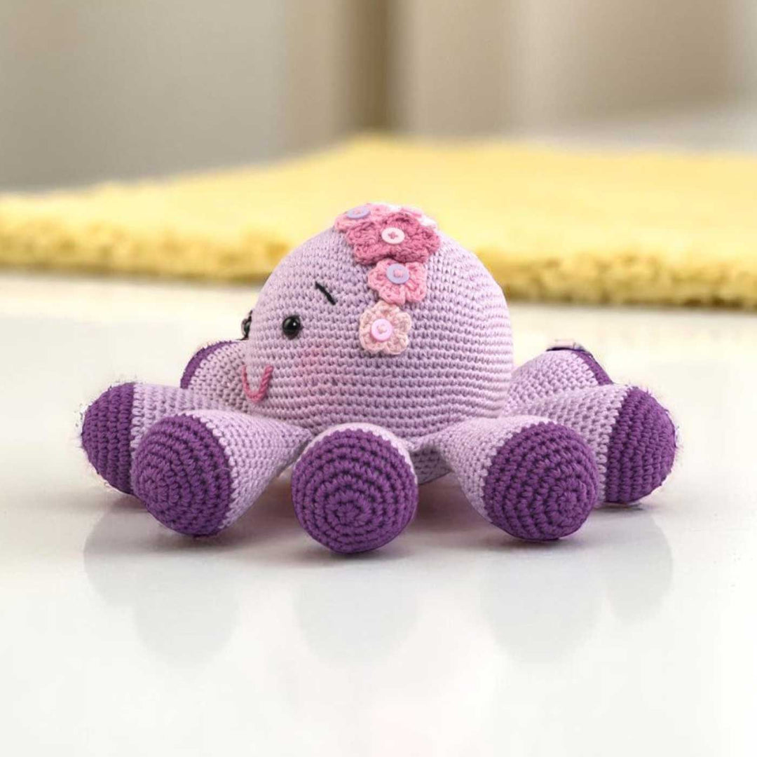 Handmade Crochet Octopus Toy for Kids