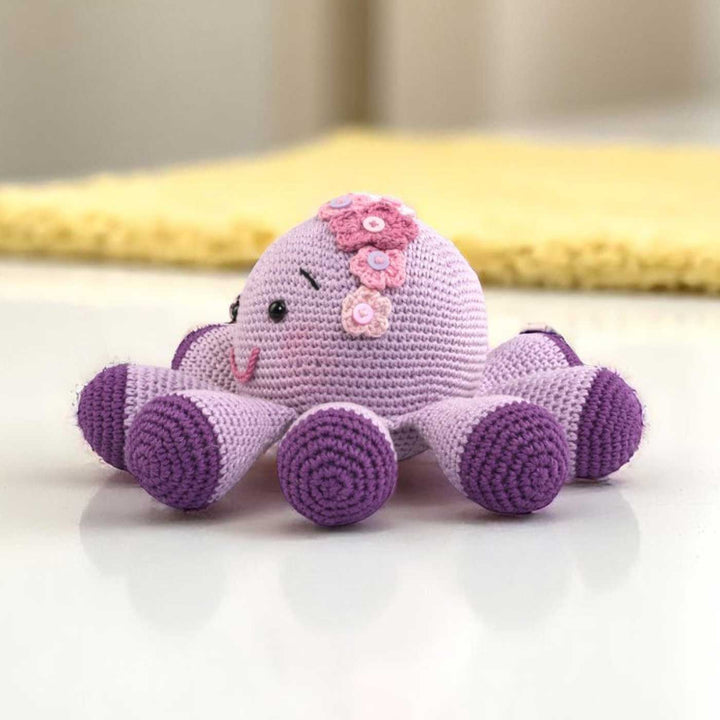 Handmade Crochet Octopus Toy for Kids