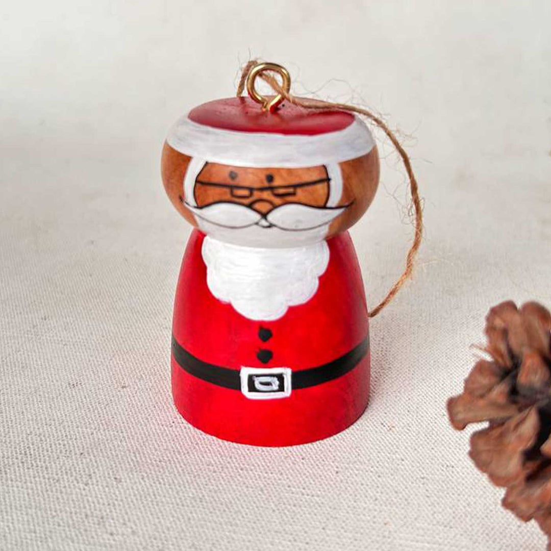 Handmade Decorative Wooden Ornaments For Christmas Tree Decoration | Set Of 3