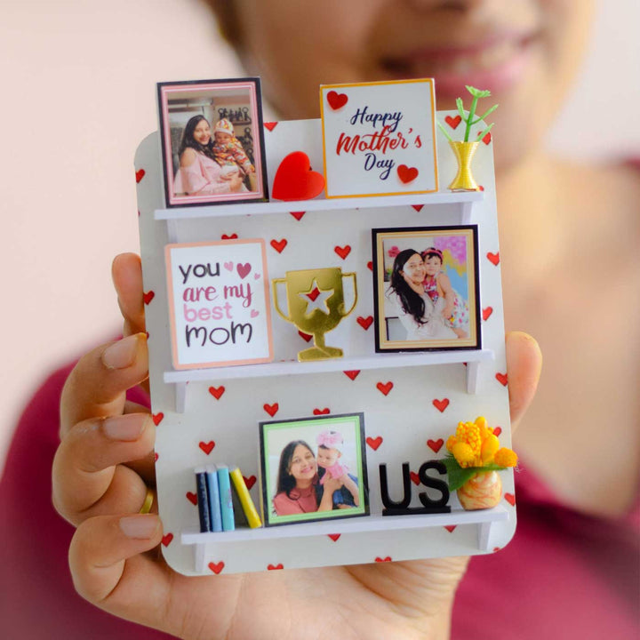 Photo Personalized Handmade Miniature Shelf MDF Decorative Plaque For Mom
