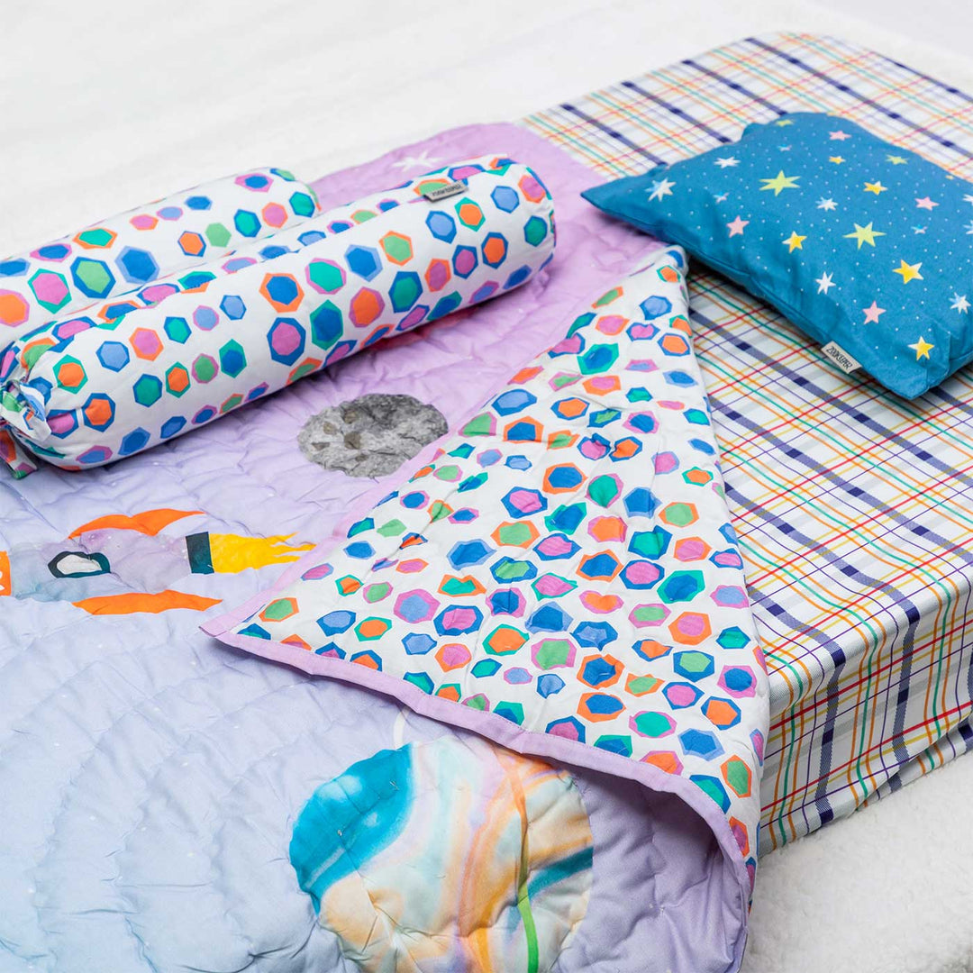 Personalized Tim, The Traveller Theme Baby Bedding | Set Of 5