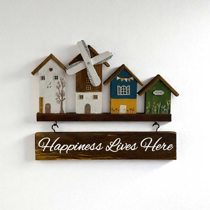 Personalized Mini Windmill Theme Wooden Name Plate