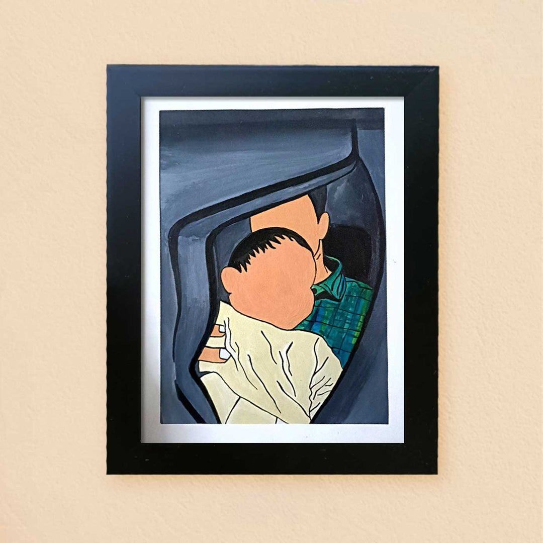 Photo Personalized Hand-Painted MDF Wood Portrait