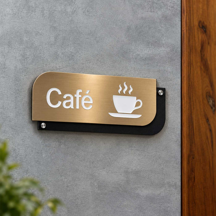 Premium Personalized Acrylic Cafe Name Plate For Businesses