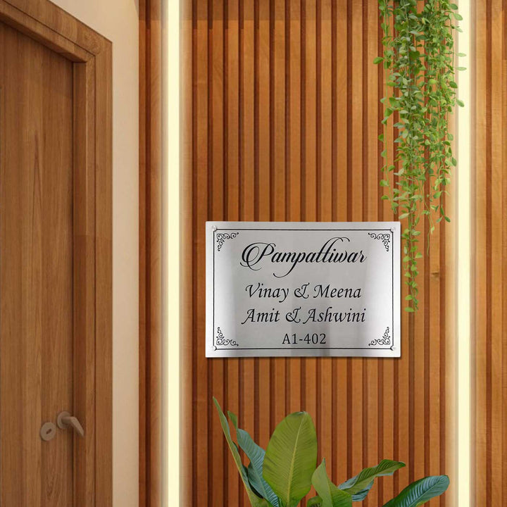 Personalized Engraved Classic Stainless Steel Name Plate