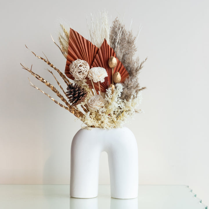 Handmade Golden Sunset Dried Flower Bunch