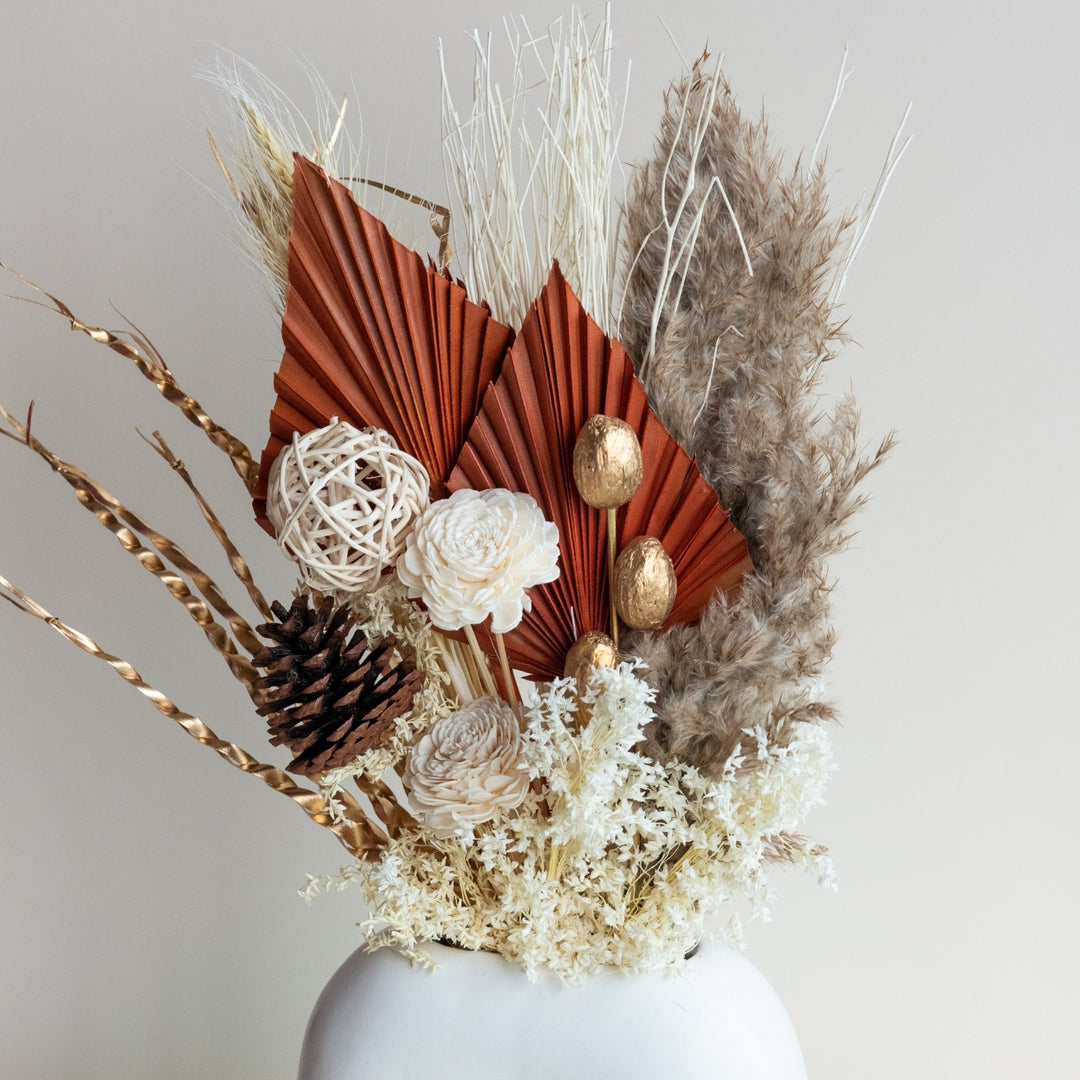 Handmade Golden Sunset Dried Flower Bunch