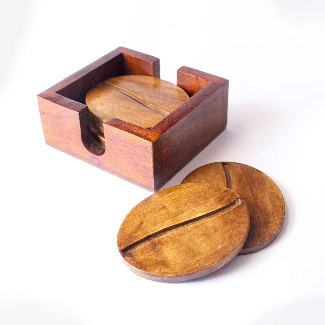 Handcrafted Wooden Coasters - Set of 6