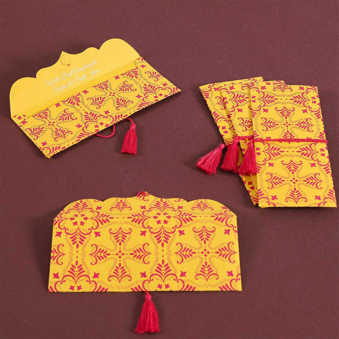 Personalized Handmade Ragini Paper Envelopes | Set Of 10
