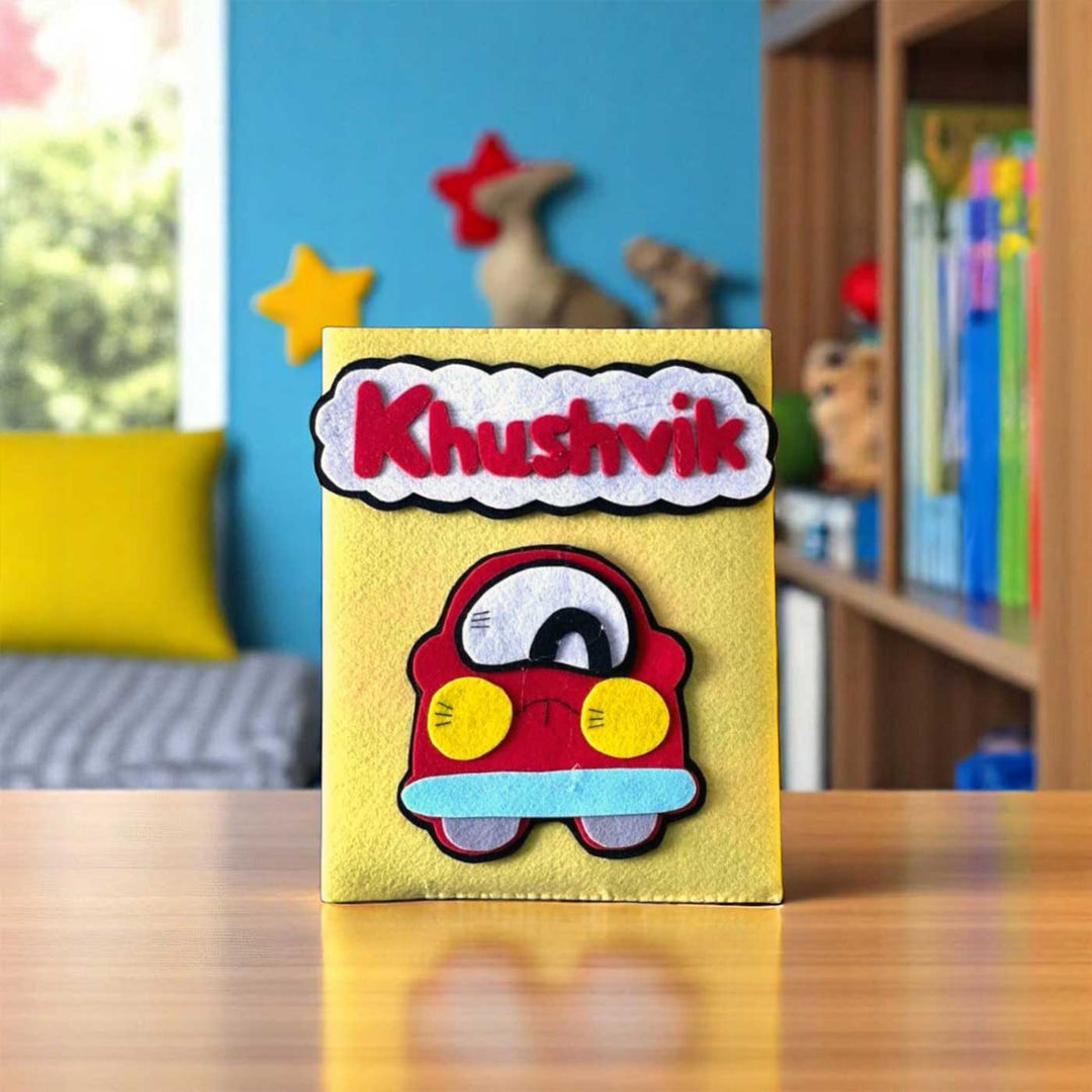 Personalized 3D Car Theme Felt Photo Album For Kids