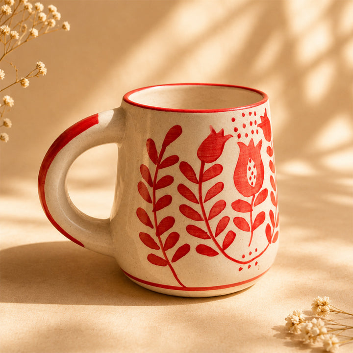 Festive Chai & Glow Green Diwali Gift Hamper With Set Of 2 Mugs And Matka Soy Wax Candle For Festive Gifting