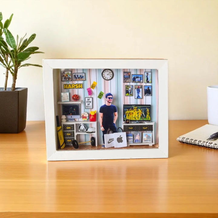 Photo Personalized Handmade Happy Corner MDF Wood Decorative Plaque