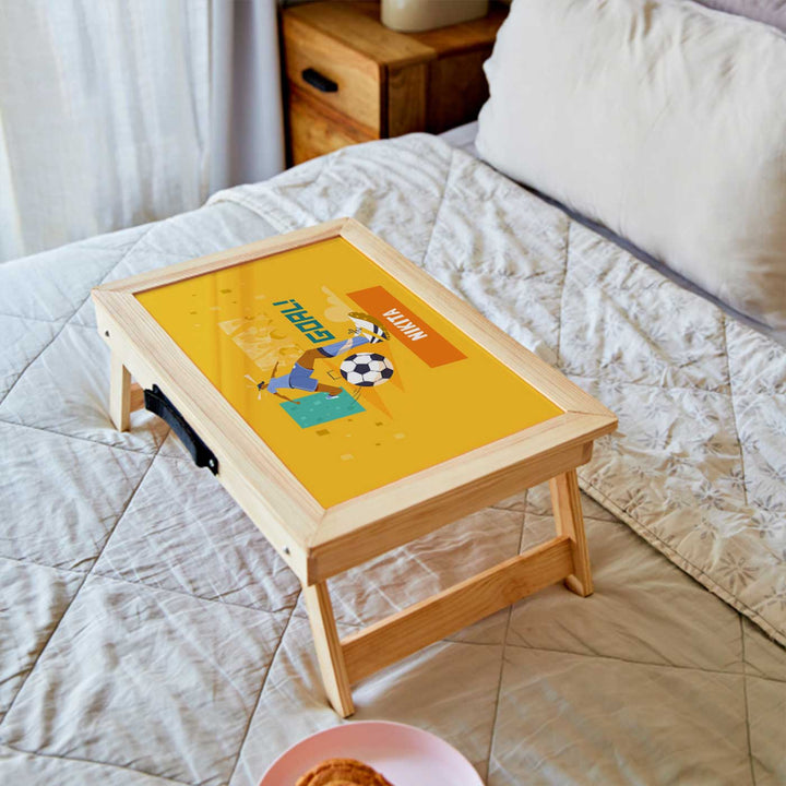 Personalized Football Goal Girl Theme Wooden Foldable Desk