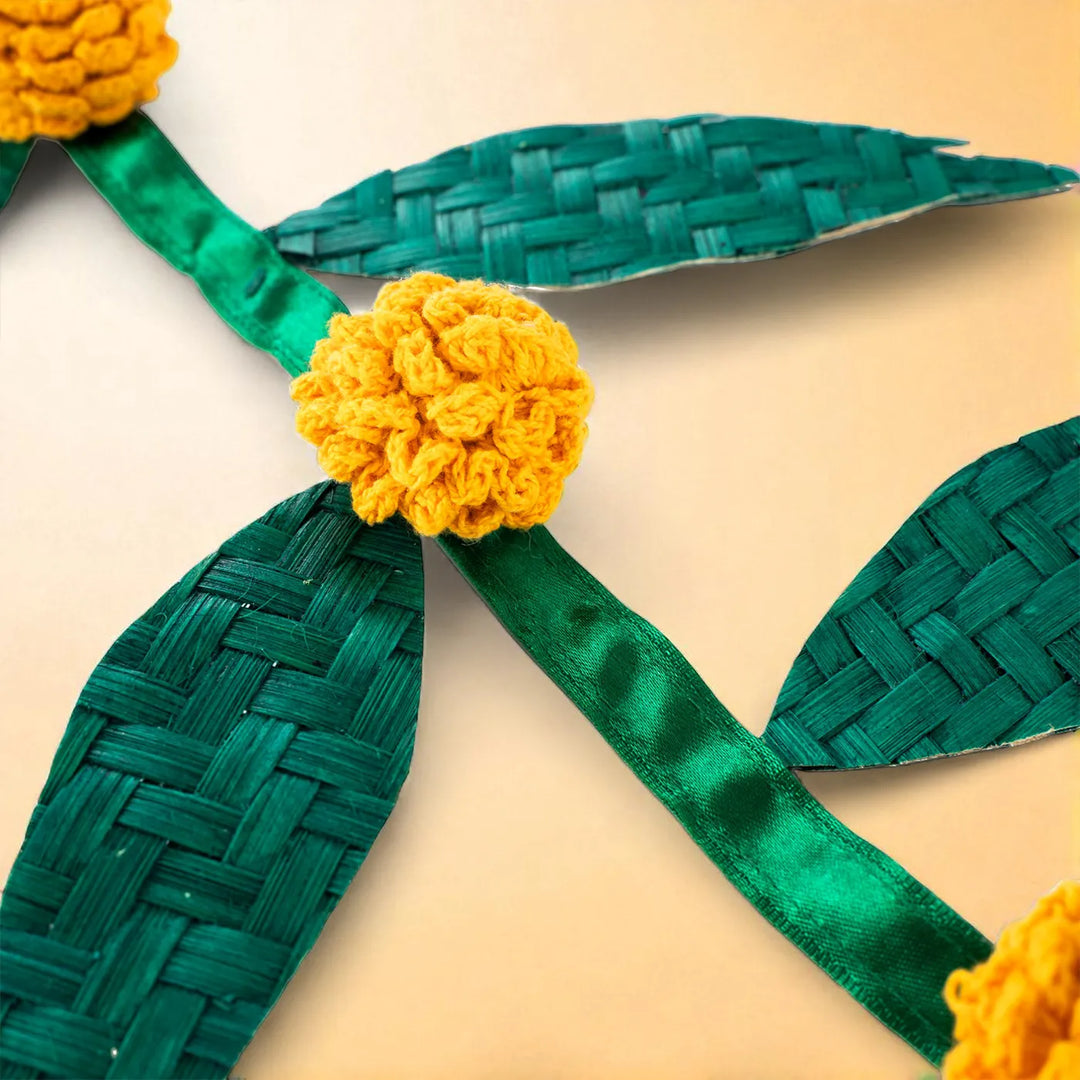 Marigold & Leaf Eco-Friendly Handmade Woven Bamboo Hanging | 45 Inch x 2 Inch | Set Of 2