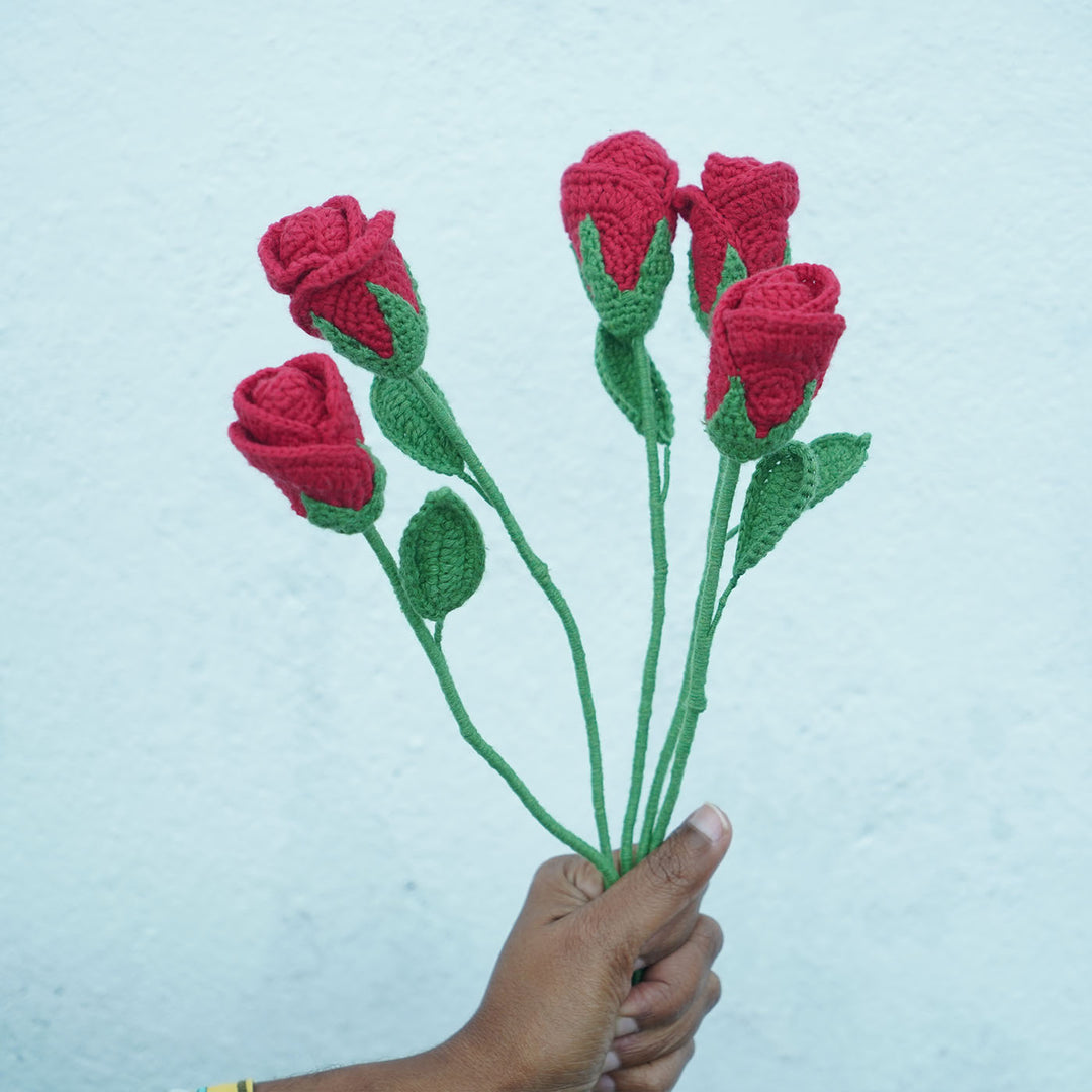Handmade Crochet Rose Flower