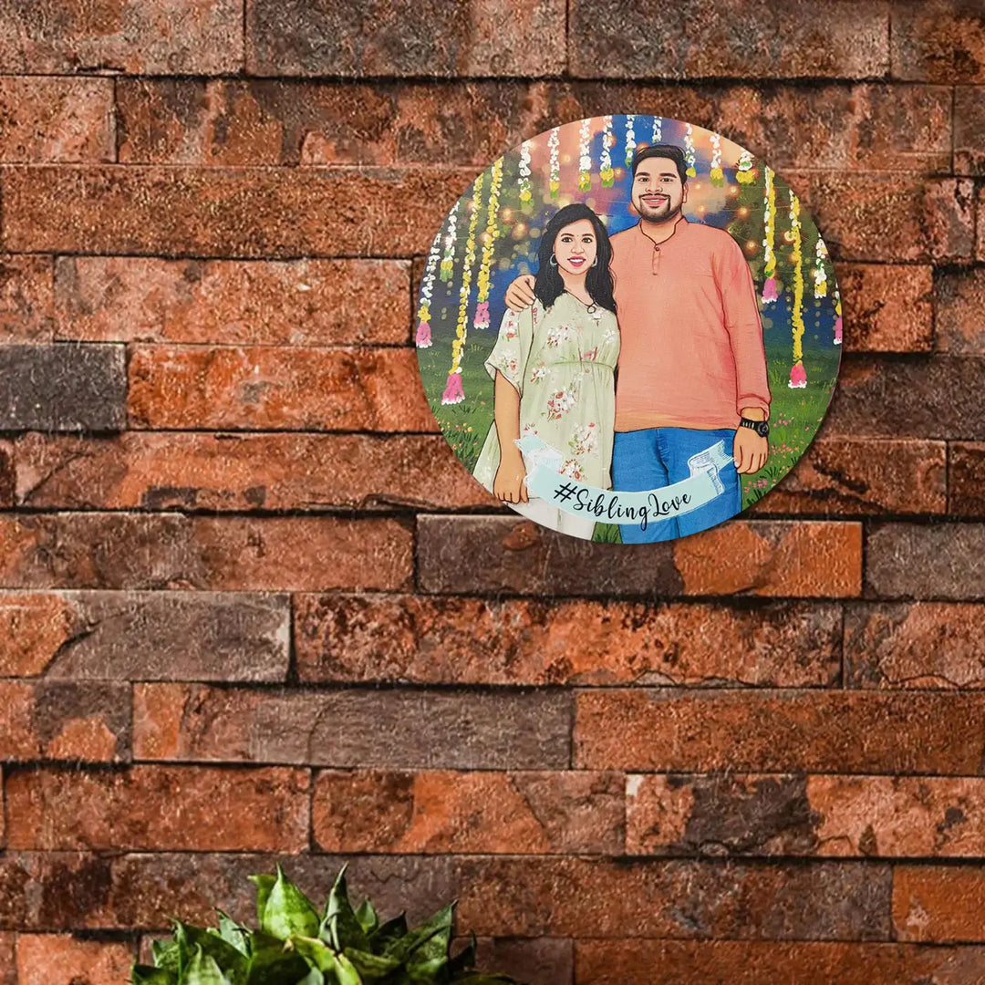 Photo Caricature Name Plate with Stand