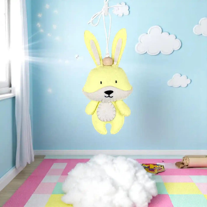 Handmade Rabbit Felt Hanging For Kids