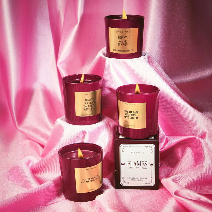 Hand Poured One Dream, One Life, One Lover, Forever Bloom Scented Soy Wax Candle