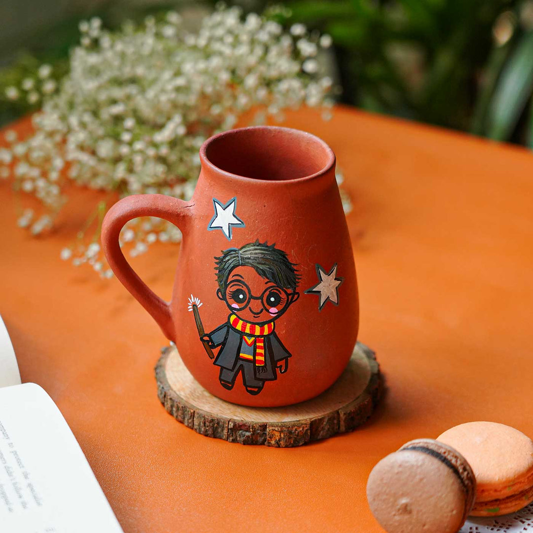 Hand-Painted Harry Potter Terracotta Mug
