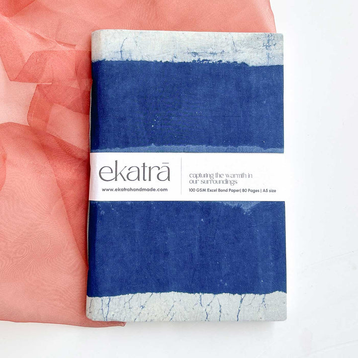 Indigo Stripes A5 Journal