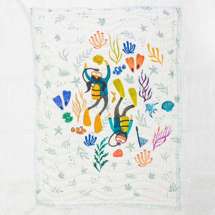 Personalized A Kingdom of Kelp Theme Baby Bedding | Set Of 5