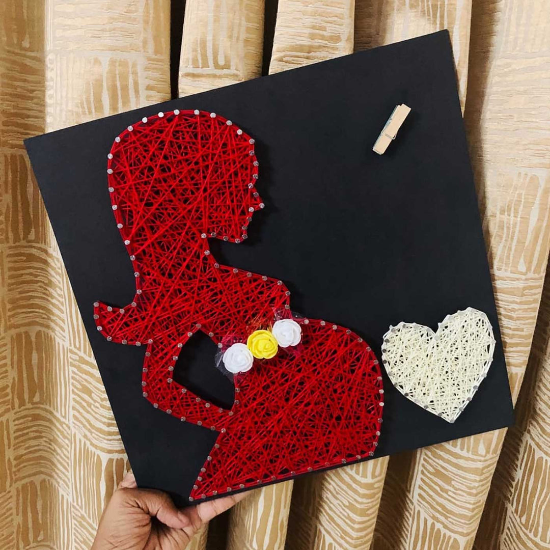 Photo Personalized Handmade String Art New Mom Theme Wooden Decorative Plaque For Mothers