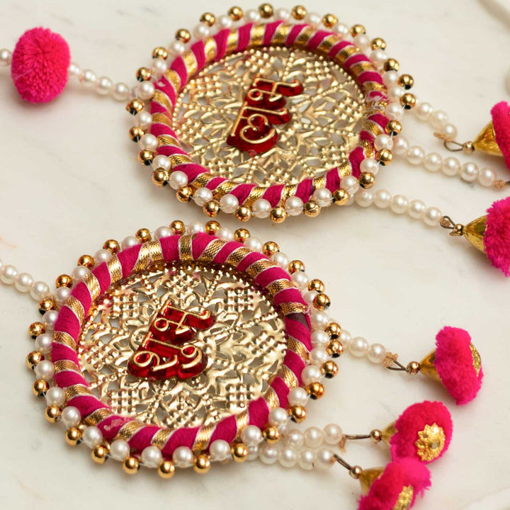 Handmade Tejasvi Shubh Labh Metal Hanging