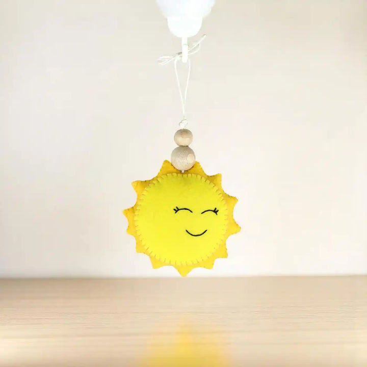 Handmade Sun Felt Hanging For Kids