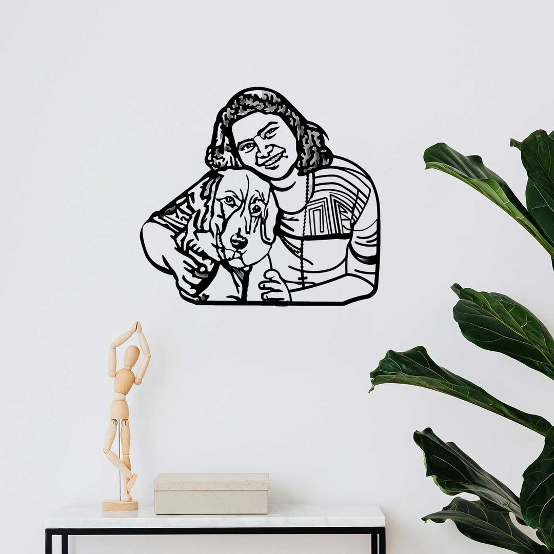 Photo Personalized Handmade Laser Cut Pet Lover Theme Metal Decorative Plaque