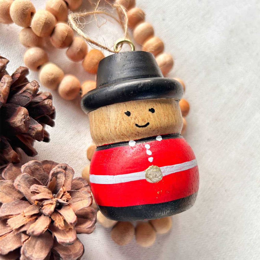 Handmade Decorative Wooden Ornaments For Christmas Tree Decoration | Set Of 3