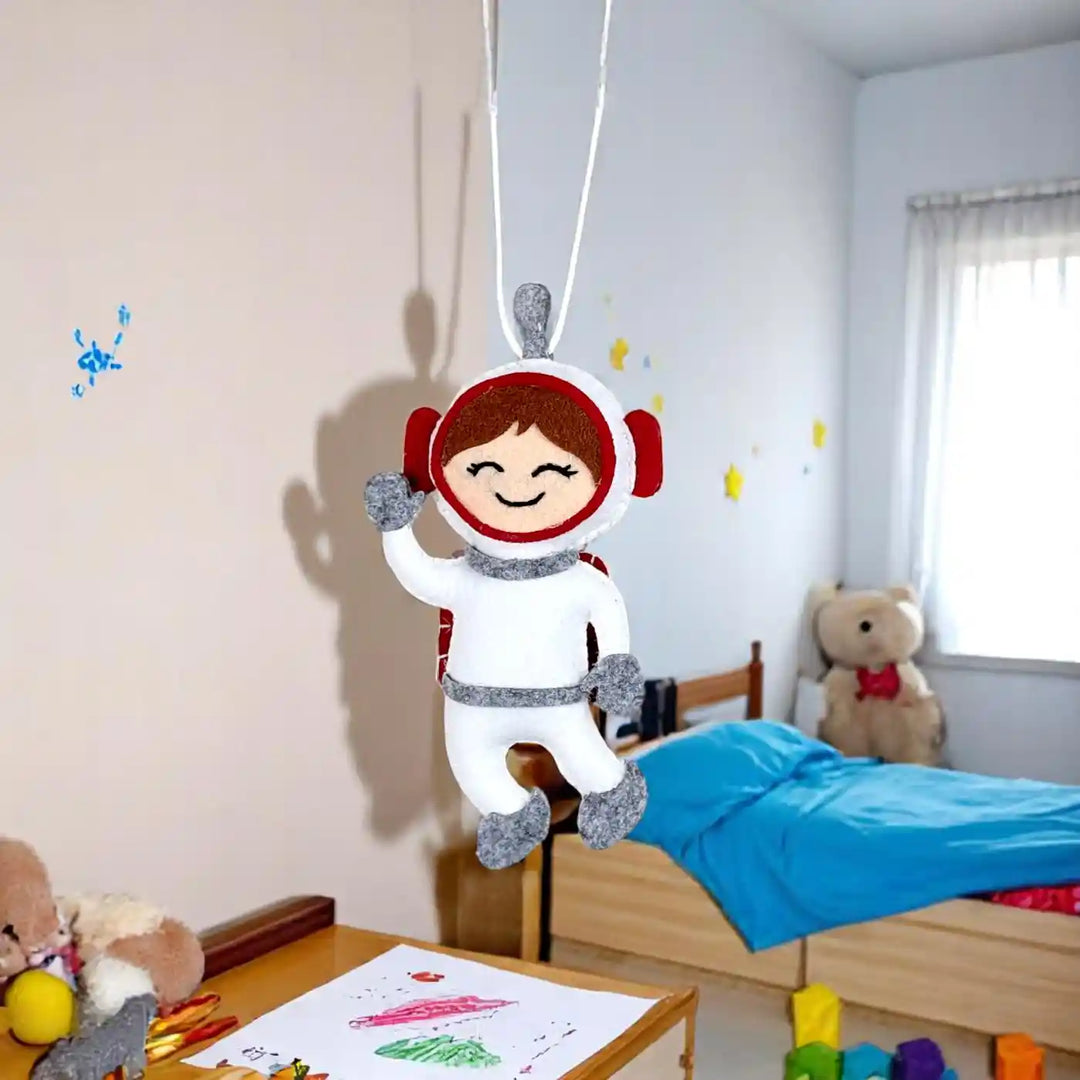 Handmade Astronaut Doll Felt Hanging For Kids