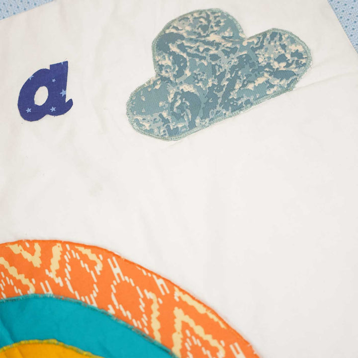 Personalized Rainbow Theme Cotton Quilt For Kids