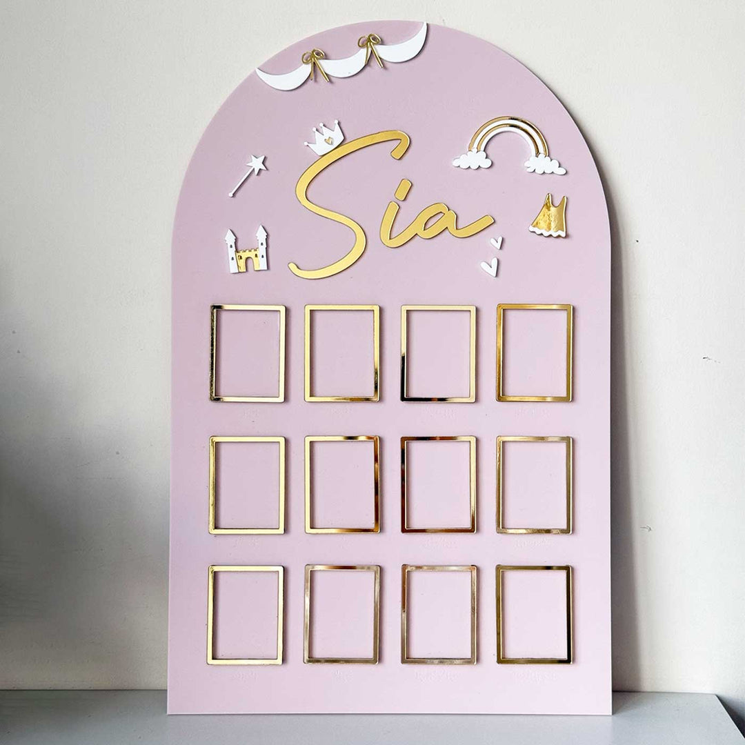 Photo Personalized MDF Wood One-Year Frame For Newborns