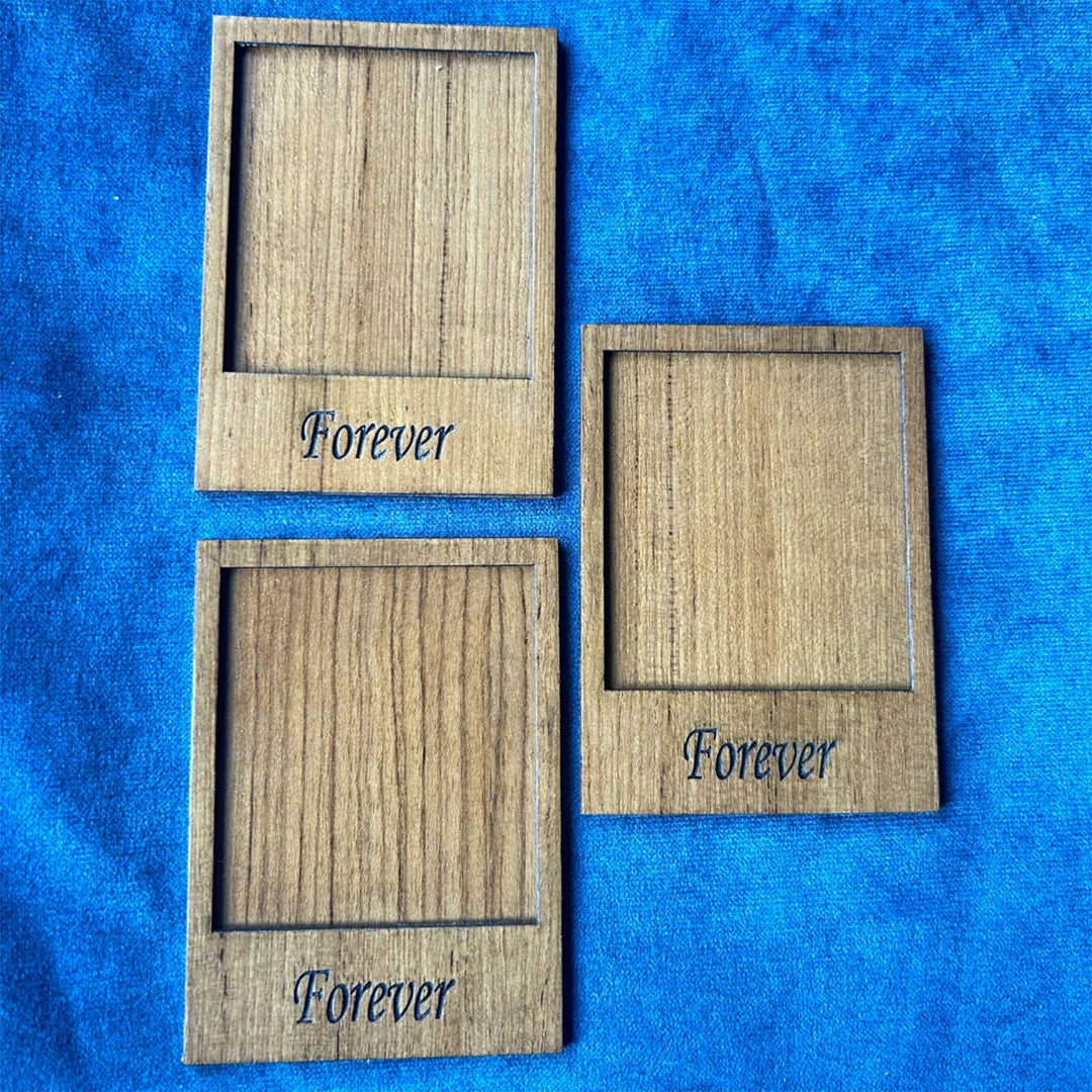 Personalized "Forever" Wooden Fridge Magnet | Set Of 3