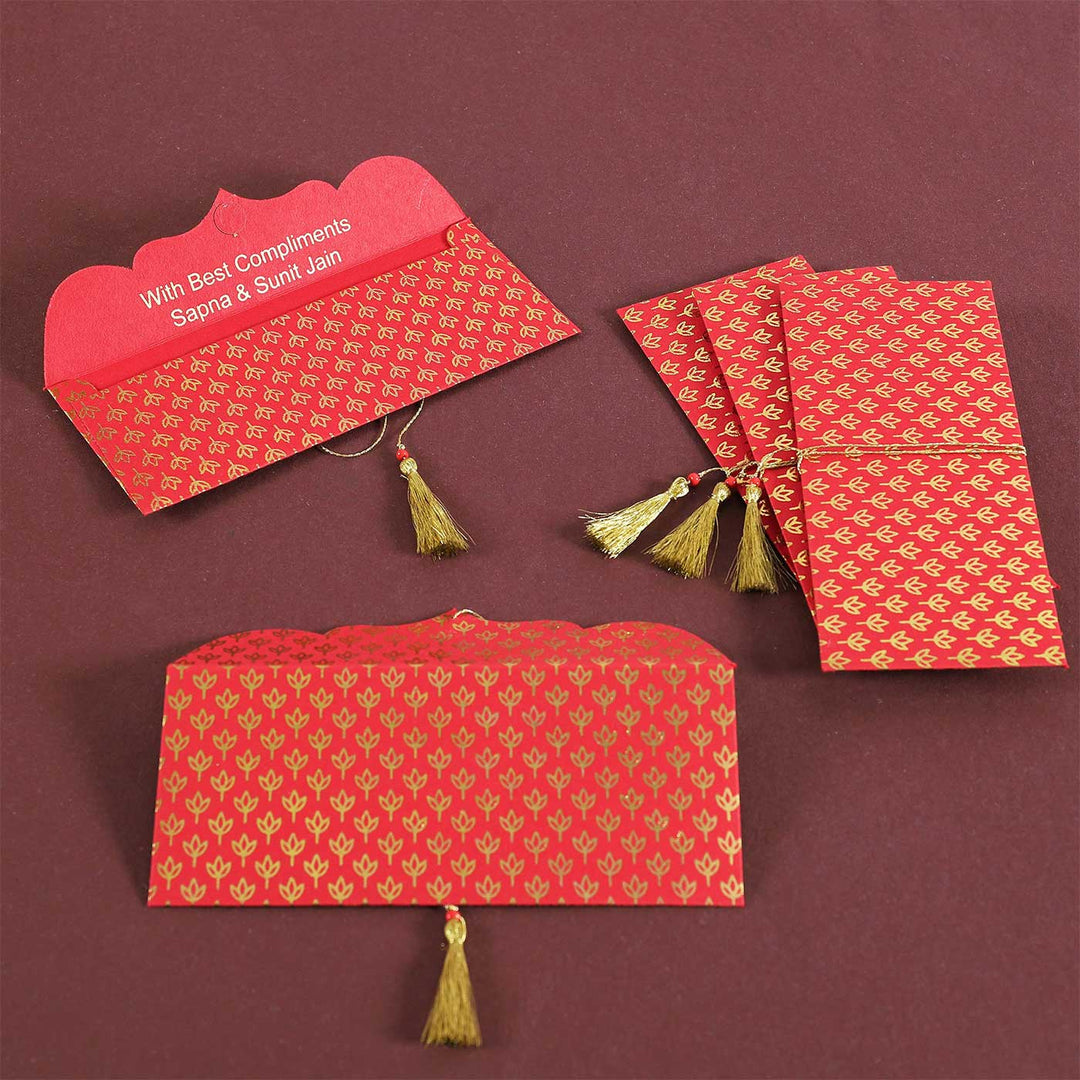 Personalized Handmade Bud Paper Envelopes | Set Of 10
