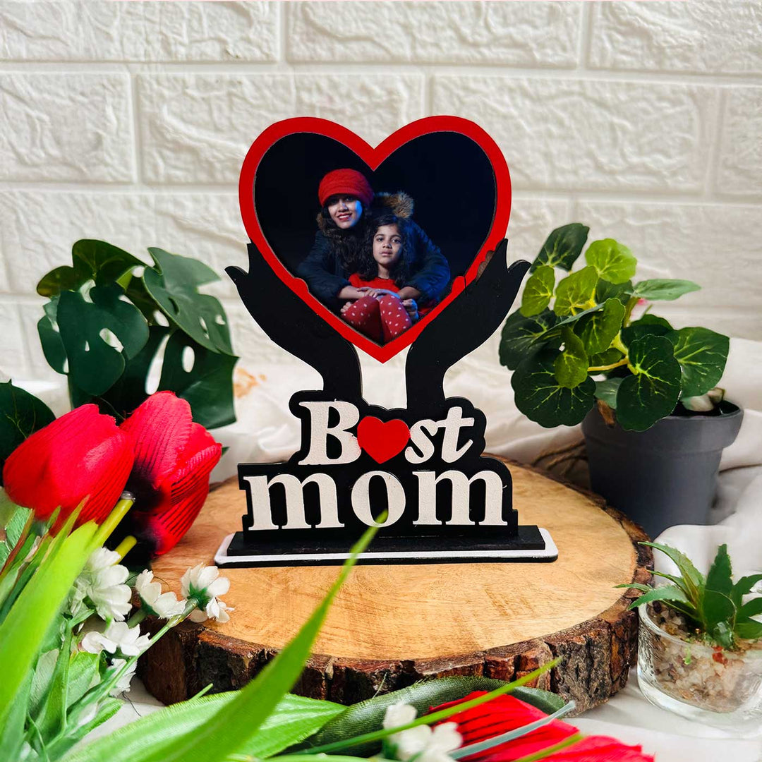 Photo Personalized Handmade Best Mom MDF Wood Fridge Magnet