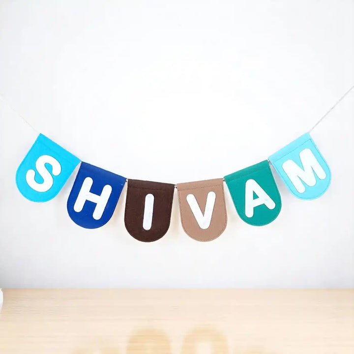 Personalized Handmade Beach Theme Felt Bunting For Kids