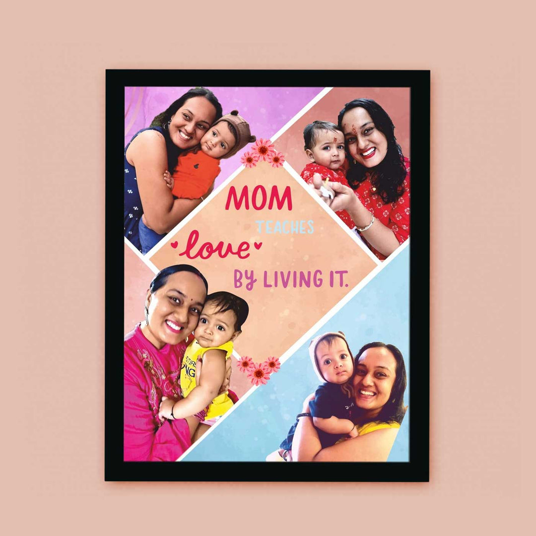 Photo Personalized Mom Theme Framed Decorative Plaque For Mothers