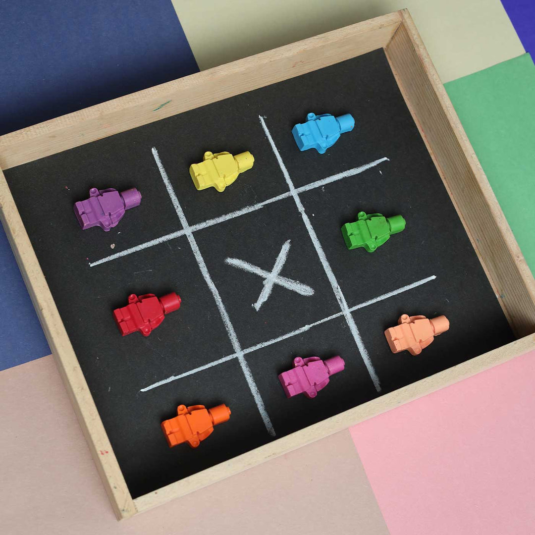 Handmade Non-Toxic Lego Man Crayons | Set Of 8