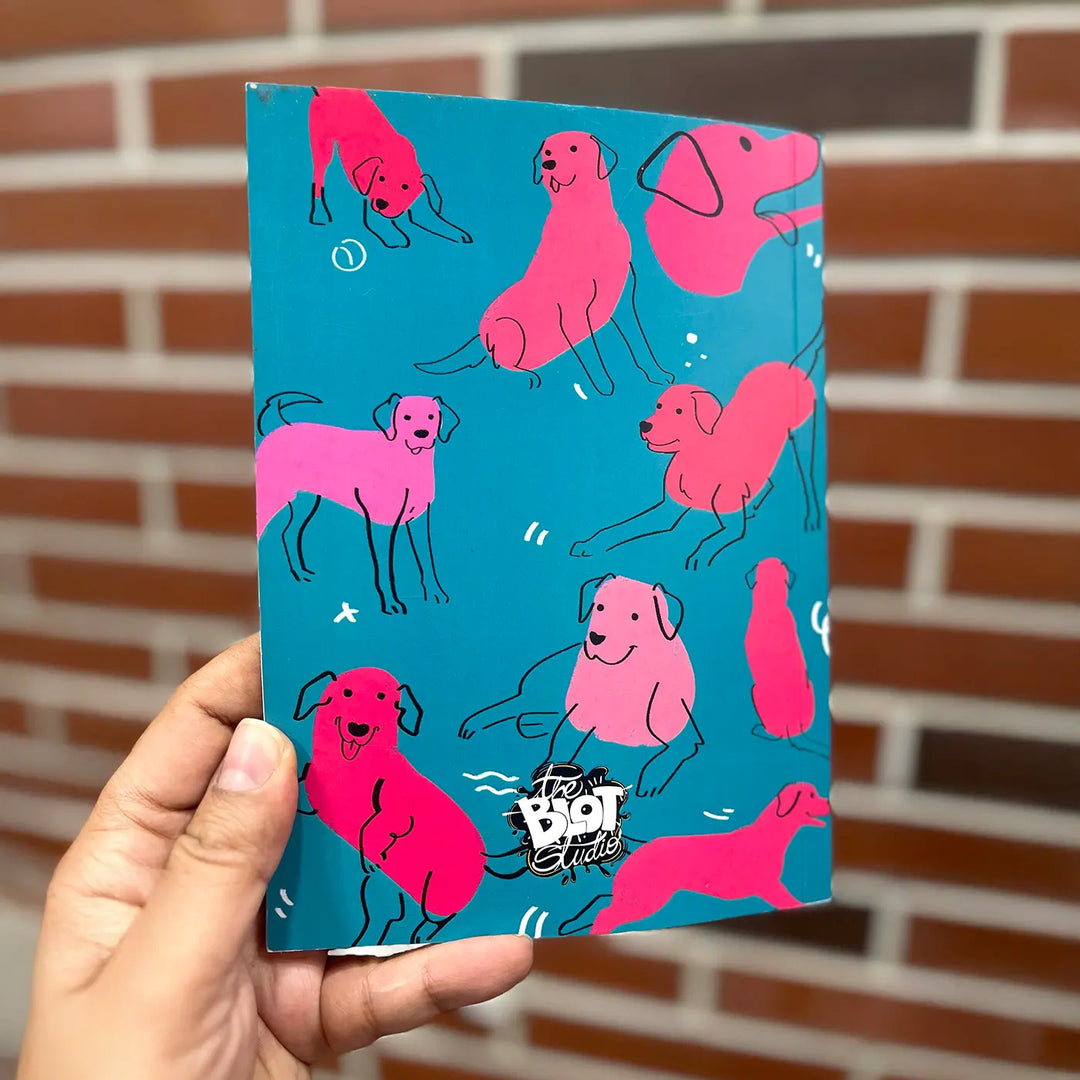 Printed Labrador Theme Ruled Notebook | A5 | 50 Pages