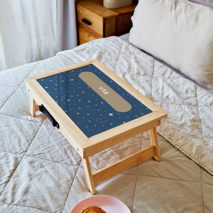 Personalized Twinkling Stars Theme Wooden Foldable Desk
