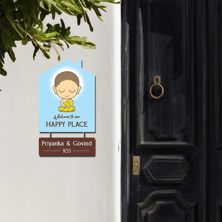 Personalized Bodhi MDF Wood Name Plate