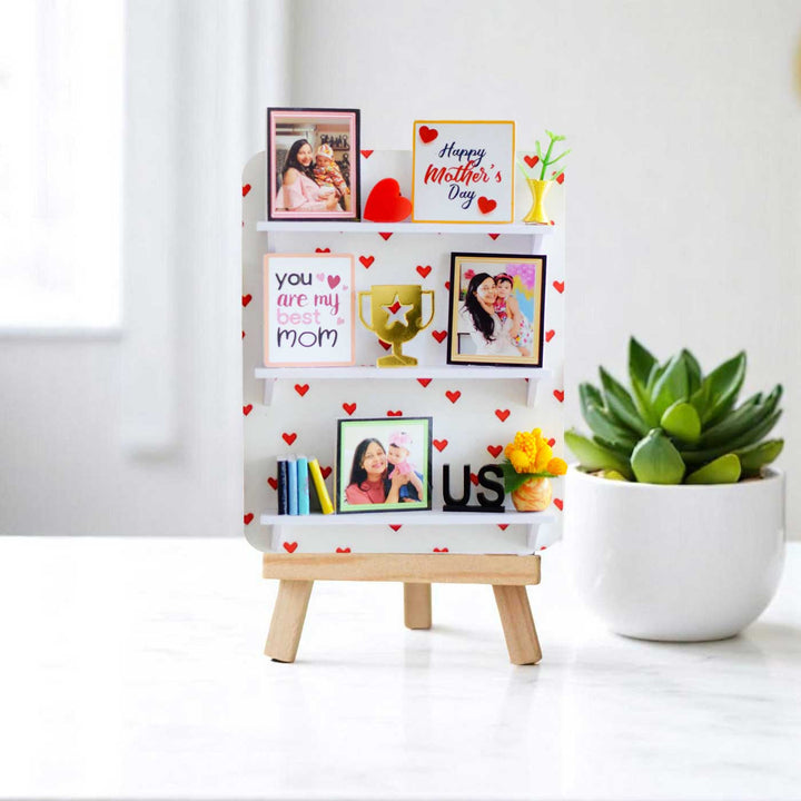 Photo Personalized Handmade Miniature Shelf MDF Decorative Plaque For Mom