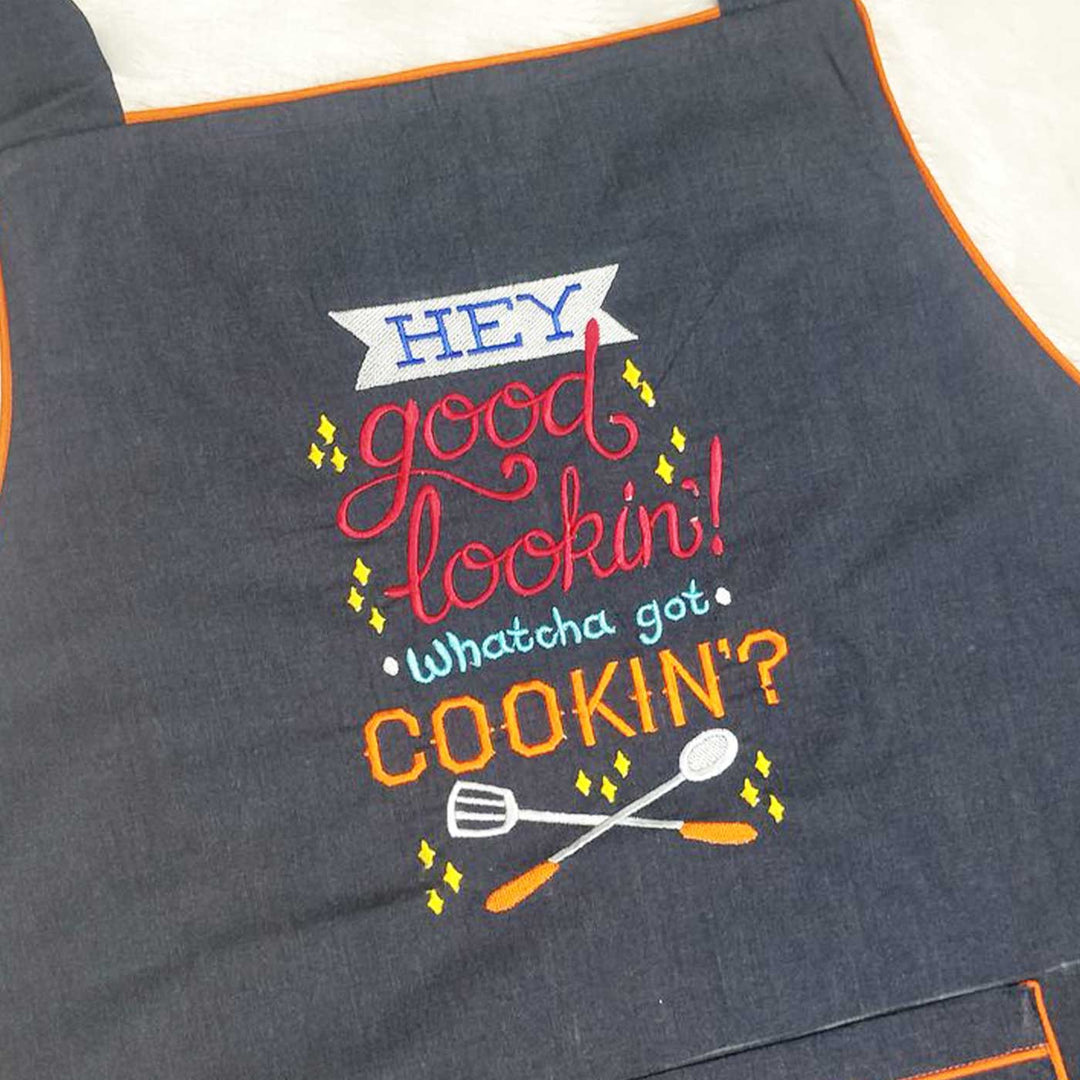 Personalized Embroidered Cooking Theme Apron