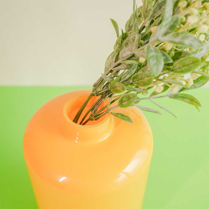 Art Deco Orange Glass Vase