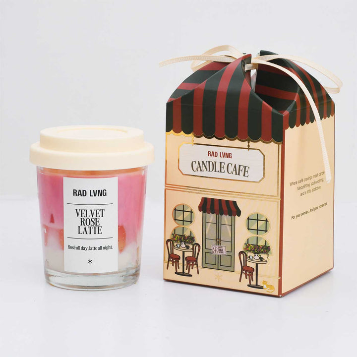 Hand Poured Velvet Rose Latte Petite Scented Soy Wax Candle