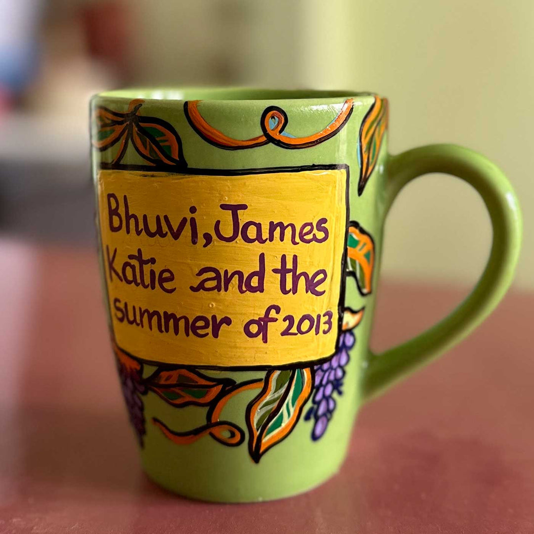 Photo Personalized Hand-Painted Pop Art Illustrated Caricature Mug | 300 ML